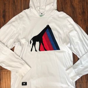 Lrg Shirts - LRG Men’s White Light-weight Hooded T-Shirt Lrg Shirts - LRG Men’s White Light-weight Hooded T-Shirt